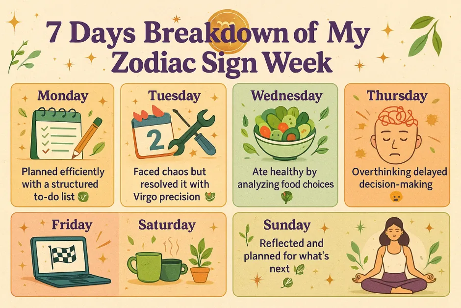 7 Days breakdown of my Zodiac Sign Week