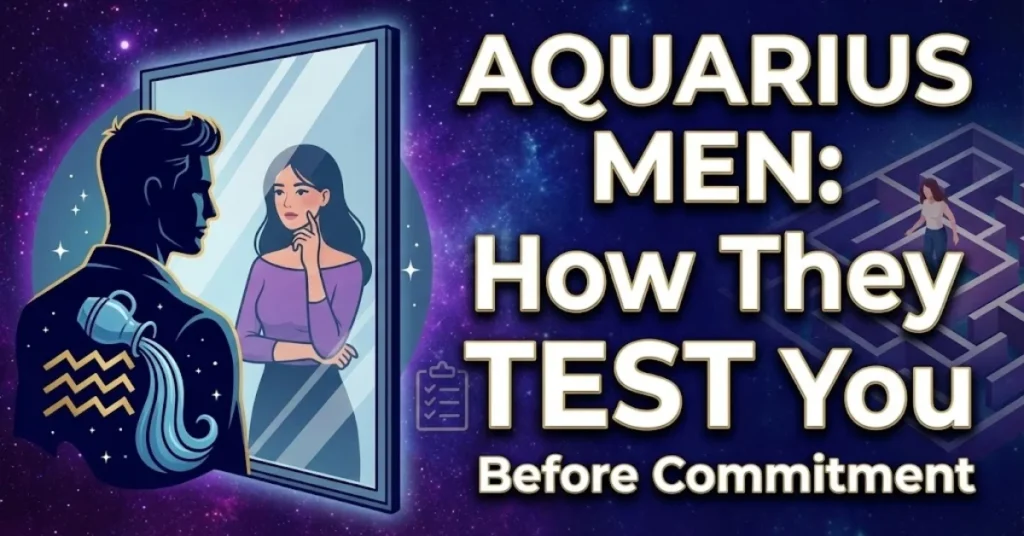 How Aquarius Men Test You Before Commitment